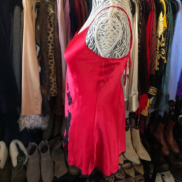 Vintage Y2K Victoria’s Secret red satin low back slip dress - Picture 5 of 10